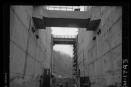 [Río Polcura; vista de las obras de construcción de la bocatoma Polcura]