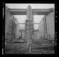 [Río Polcura; vista de las obras de construcción de la bocatoma Polcura]