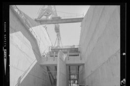 [Río Polcura; vista de las obras de construcción de la bocatoma Polcura, en su última etapa]