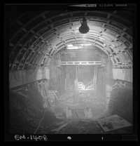Refuerzos de la obra de toma, entrada del túnel común de aducción y faena de hormigonado de solera del mismo