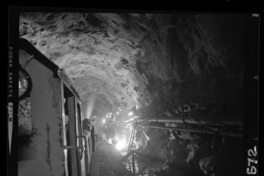 Aspecto de túneles en etapa de terminación, uso de moldajes retráctiles y hormigonado de bóveda