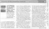 Testimonios de los sobrevivientes. Chile y la segunda guerra mundial