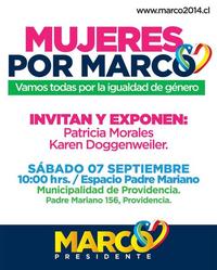 Mujeres por Marco vamos todas por la igualdad de género.