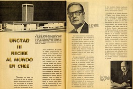 UNCTAD III recibe al mundo en Chile  [artículo].