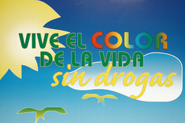 Vive el color de la vida sin drogas. Vive el color de la vida sin drogas.
