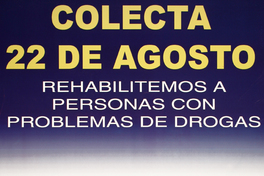 Colecta 22 de agosto rehabilitemos a personas con problemas de drogas. Colecta 22 de agosto rehabilitemos a personas con problemas de drogas.