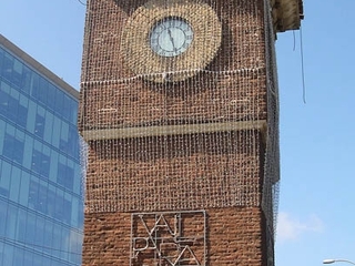 Torre reloj de la estaci�n Bar�n de ferrocarriles de Valpara�so