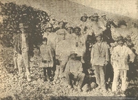 Trabajadores en la pampa salitrera, 1919