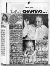 Roberto Parra : "Estoy chantao..."