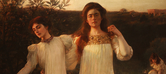 ltimos rayos. Detalle de obra de Albert Lynch. Col. MNBA