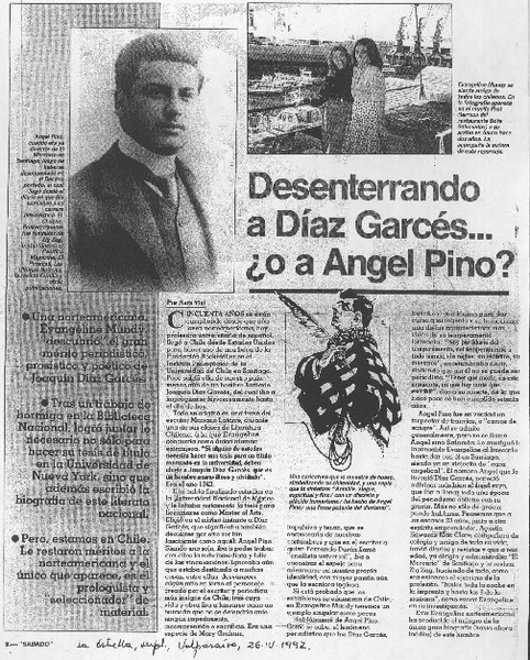 Desenterrando a Daz Garcs -- o a Angel Pino?