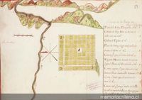 Plano de la Villa de San Felipe, fundada en 1740