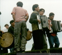 Banda de cabildo, fiesta del Nazareno de Cahuach, Chilo, 2001