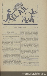 El Ají. Santiago, 20 de marzo de 1890
