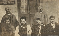 El bandido Juan de Dios López y su banda luego de ser capturados por la policía, 1903