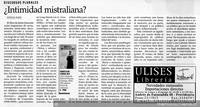 ¿Intimidad mistraliana?