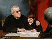 La lección de Geografía, 1883