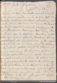 Carta 1813 a Sra. Doña Isabel Riquelme