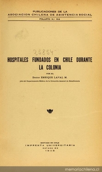 Hospitales fundados en Chile durante la Colonia