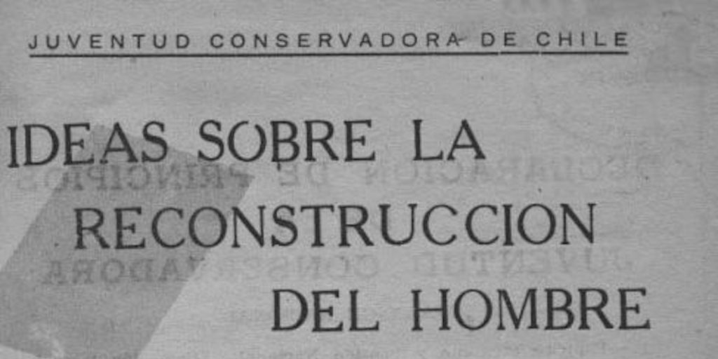Ideas sobre la reconstrucción del hombre
