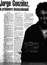 Jorge González: el prisionero desencadenado