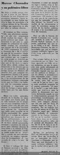Marcos Chamudes y su polémico libro