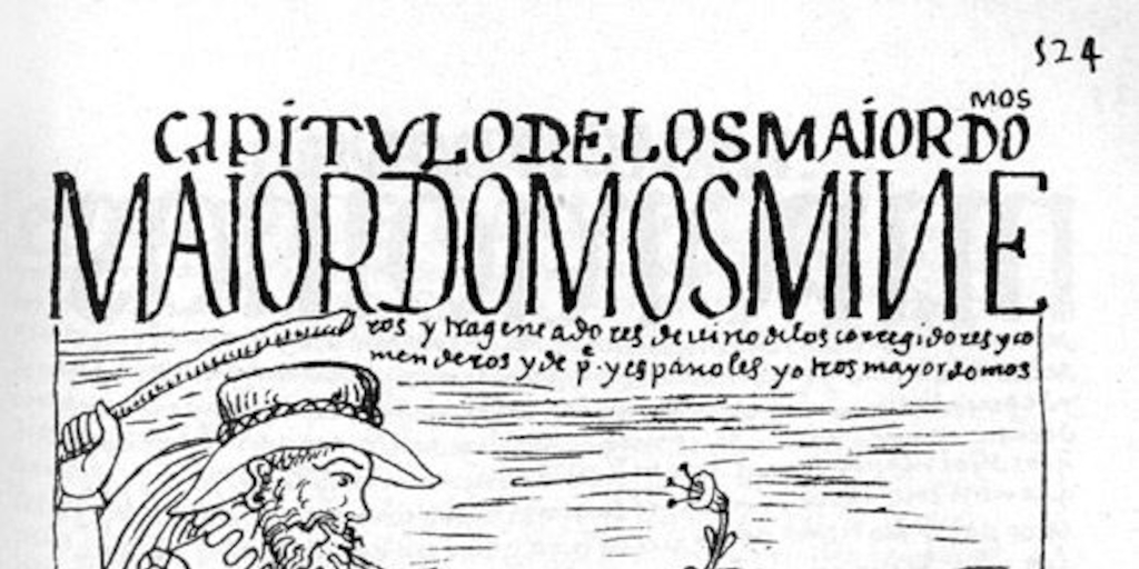 Indígena cargando mineral, siglo 16