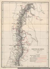 Paso de Los Andes, enero y febrero de 1817