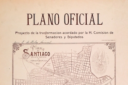 Plano de Santiago según el proyecto de transformación, 1912