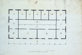 Plano proyecto de la aduana de Copiapó, 1834