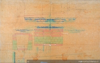Plano proyecto desecación de las vegas comprendidas entre la Alameda y la Calle Nueva, La Serena, 1888