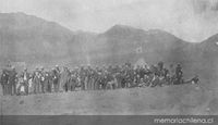 Sanidad militar en el campamento de Antofagasta, 1879 : personal de ambulancia
