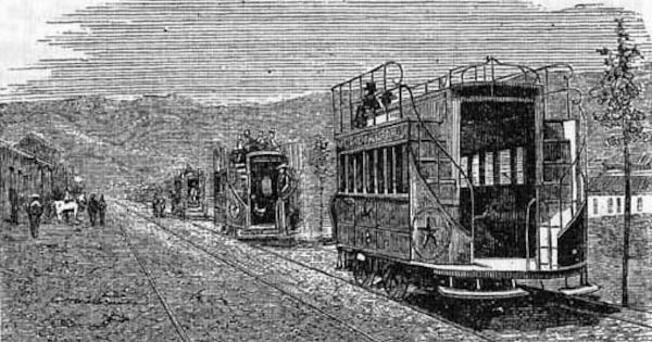 "Carros de sangre". Circularon primero en Valparaíso y luego en Santiago