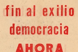 Fin al exilio, diciembre 1984