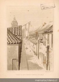 Street of San Domingo, Santiago de Chile, 1822
