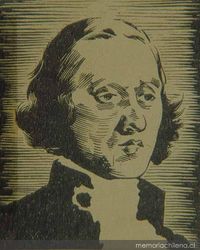 Grabado de Joaquín Toesca, 1752-1799