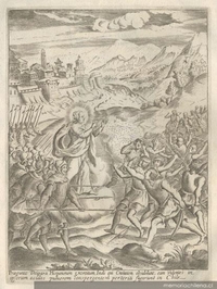 Enfrentamiento entre españoles e indígenas hacia 1640