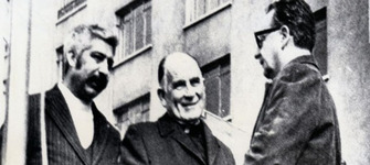 Cardenal Silva Henr�quez presente en acto del 1� de mayo.