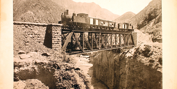 Recuerdos de la construcci�n del ferrocarril Los Andes-Mendoza