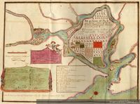 Plano del puerto de Valdivia, elevado geométricamente en la América Meridional ...
