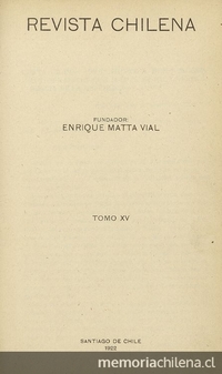 Revista Chilena. Año 4, número 59-60, marzo-abril de 1923
