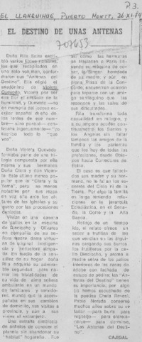 El destino de unas antenas