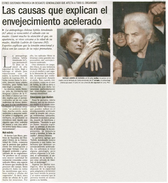 Las causas que explican el envejecimiento acelerado.