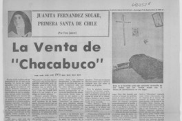 La venta de "Chacabuco"