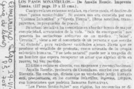 Los Pasos sonámbulos.