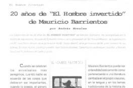 20 años de "El Hombre invertido" de Mauricio Barrientos