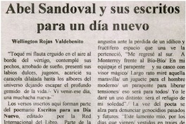 Abel Sanoval y sus escritos para un día nuevo