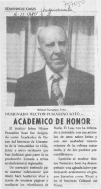 Académico de honor.