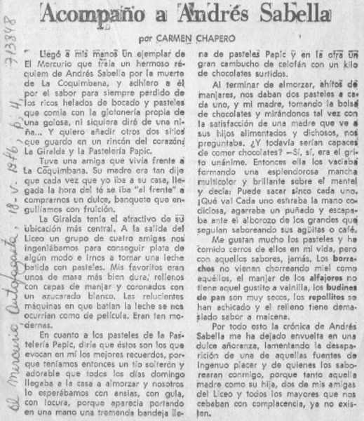 Acompaño a Andrés Sabella