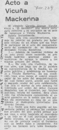 Acto a Vicuña Mackenna.